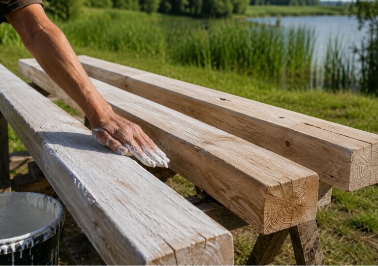 De Paal Chalets - kalk verduurzaamt hout